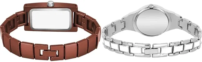 Stylish Metal  Watches For Women Combo Of 2-thumb2