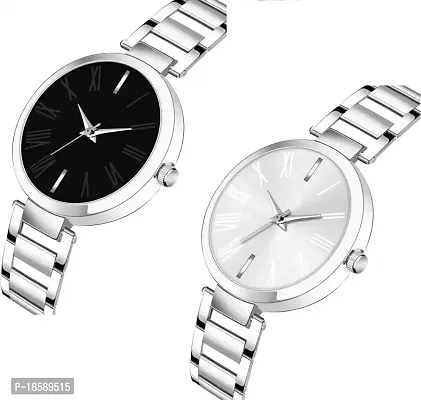 Stylish Metal  Watches For Women Combo Of 2-thumb2