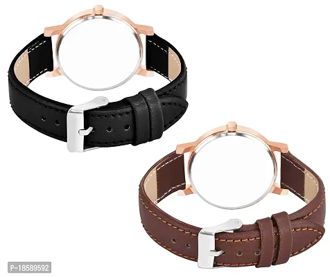 Stylish Synthetic Leather  Watches For Women Combo Of 2-thumb4