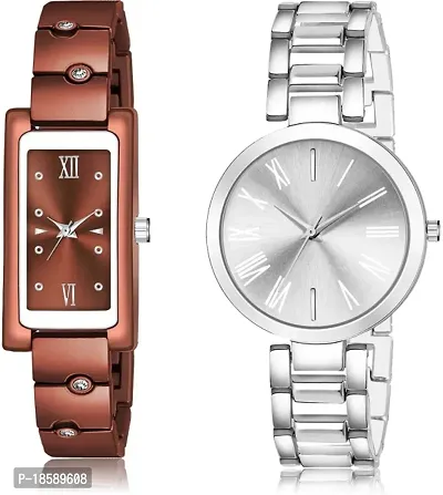 Stylish Metal  Watches For Women Combo Of 2