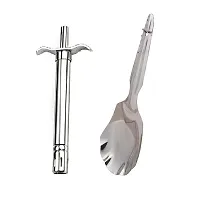 Useful Stainless Steel Gas Lighter And Stainless Steel Cooking Rice Palta Spoon- 2 Pieces-thumb3