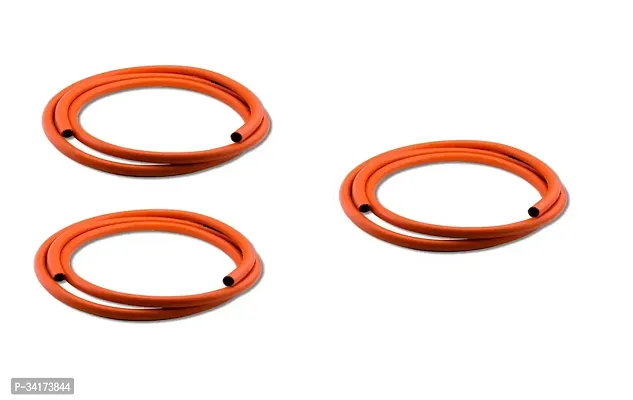 Three LPG Hose Flexible Gas Pipe -Steel Wire Reinforced 1.5 Meter -Pack Of 3-thumb3