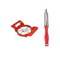 Plastic Apple Cutter Cutter And Plastic Peeler 2 Pcs-thumb1