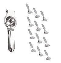 Useful Stainless Steel Lemon Squeezer With 12 Pieces Stainless Steel Spoons- Set Of 2-thumb3