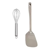 Classic Stainless Steel Egg Beater And Cooking Spoon Strainer Palta With Long Handle Pack Of 2-thumb3