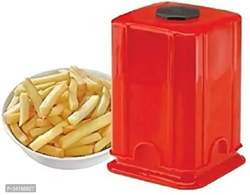 Potato Chips Cutter Slicer French Fries Maker Red -Pack Two-thumb3