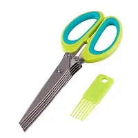 5 Blade Vegetable Stainless Steel Herbs Scissor-thumb1