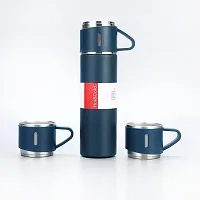 Stainless Steel Thermal Bottle Water Flask Gift Set with Two Cups Hot-thumb3