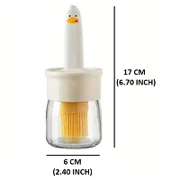 2 in 1 Brown Oil Dispenser Bottle with Brush for Home Kitchen Pack of 1-thumb3