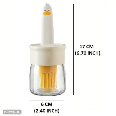 2 in 1 Brown Oil Dispenser Bottle with Brush for Home Kitchen Pack of 1-thumb4