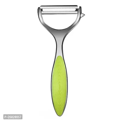 Stainless Steel Peeler Serrated Edge Kitchen Tool For Home Green-thumb0