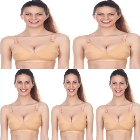 Women's Solid Bra pack of 6]