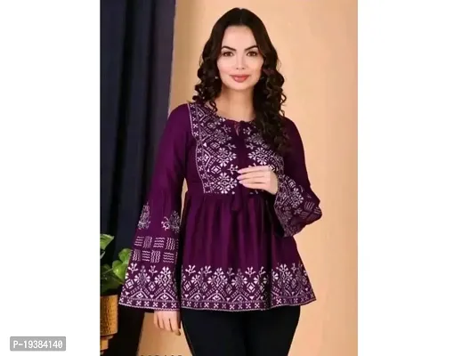 Elegant Rayon Top For Women-thumb0