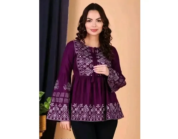 Elegant Rayon Tunic For Women