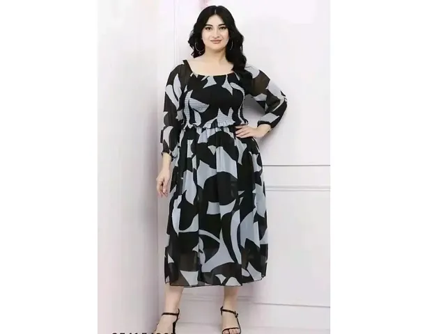 Printed Trendy Dresses For Women