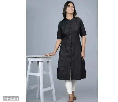 Stylish Cotton Stitched Kurta For Women-thumb0