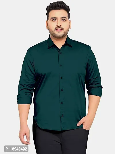 Reliable Blue Cotton Plus Size Casual Shirts For Men-thumb0