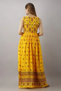 Stylish Yellow Viscose Rayon Kurta For Women-thumb1