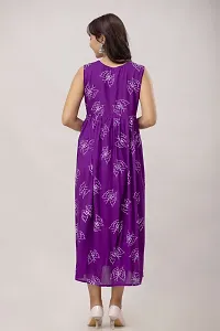 Stylish Purple Viscose Rayon Kurta For Women-thumb1