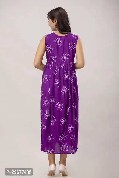 Stylish Purple Viscose Rayon Kurta For Women-thumb2