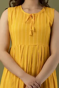 Stylish Yellow Viscose Rayon Kurta For Women-thumb3