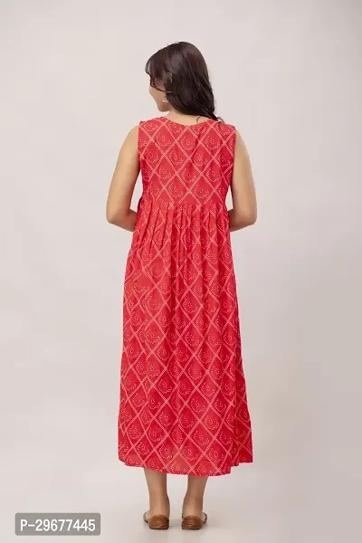 Stylish Red Viscose Rayon Kurta For Women-thumb2