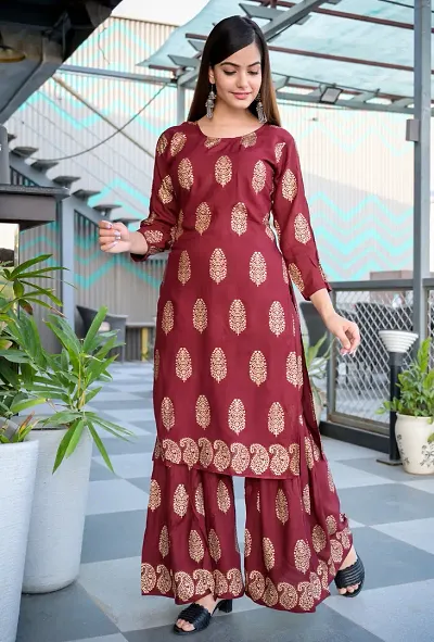 Fabulous Kurta with Sharara Set For Women