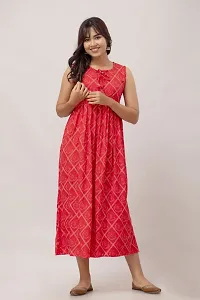 Stylish Red Viscose Rayon Kurta For Women-thumb4