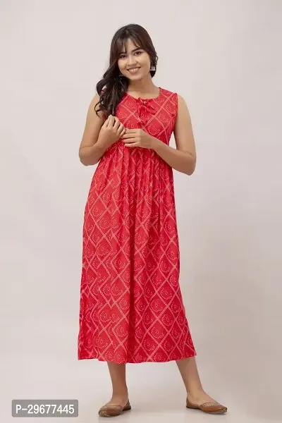 Stylish Red Viscose Rayon Kurta For Women-thumb5