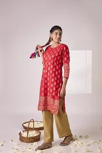 Fancy Cotton Printed Kurtas For Women-thumb2