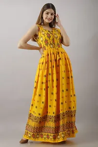 Stylish Yellow Viscose Rayon Kurta For Women-thumb4