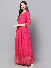 Stylish Pink Viscose Rayon Kurta For Women-thumb2