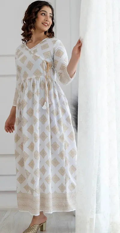 Attractive Rayon Anarkali Kurta For Women