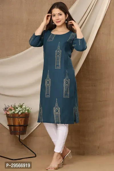 Fancy Cotton Printed Kurtas For Women-thumb2