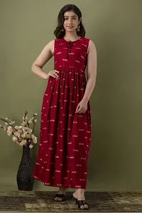 Stylish Maroon Viscose Rayon Kurta For Women-thumb4