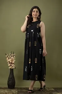 Stylish Black Viscose Rayon Kurta For Women-thumb2