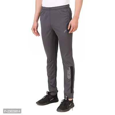 Stylish Grey Polyester  Regular Track Pant For Men-thumb0