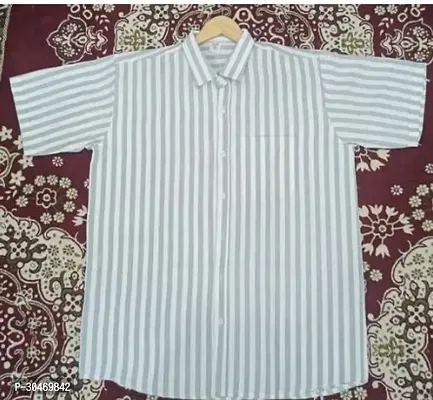 Fabulous Cotton Striped Short Sleeves Casual Shirts For Men