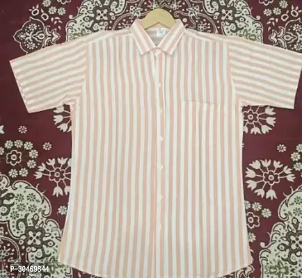 Fabulous Cotton Striped Short Sleeves Casual Shirts For Men