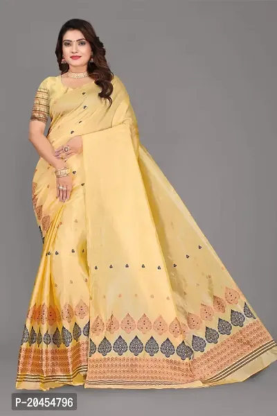 Classic Cotton Woven Saree with Blouse piece