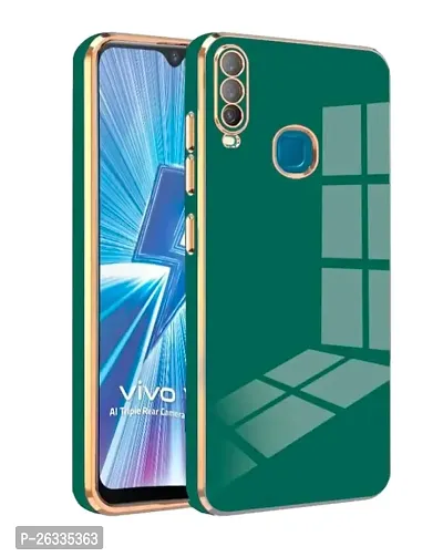 ALFA URBAN 6D Chrome Back Cover Case for vivo y19 (Dark Green)