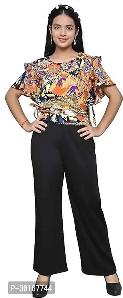 Girls Cotton Blend Top With Trouser