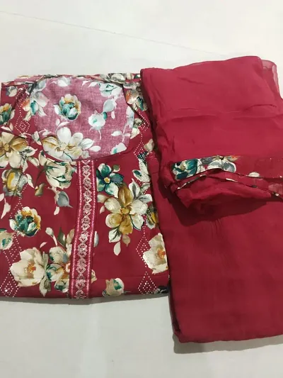 Beautiful Dress Material With Dupatta Set For Women