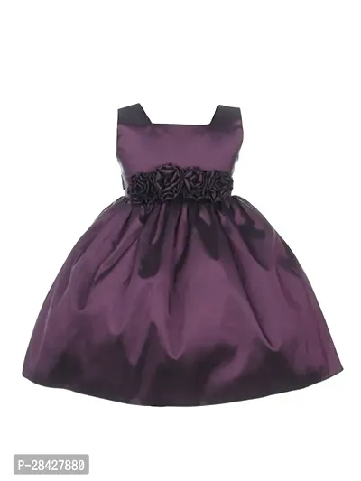 Stylish Purple Georgette Frocks Dress For Girls