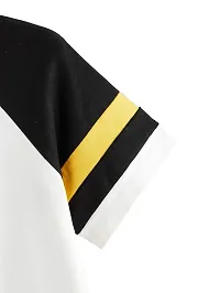 Fabricorn White Short Sleeve Stylish Round Neck Cotton Tshirt for Women (White)-thumb3