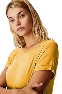 Fabricorn Combo of Plain Color Stylish Up and Down Cotton Tshirt for Women-thumb4