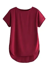 Fabricorn Combo of Plain Color Stylish Up and Down Cotton Tshirt for Women-thumb4
