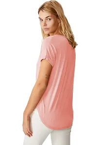 Fabricorn Combo of Plain Color Stylish Up and Down Cotton Tshirt for Women-thumb3