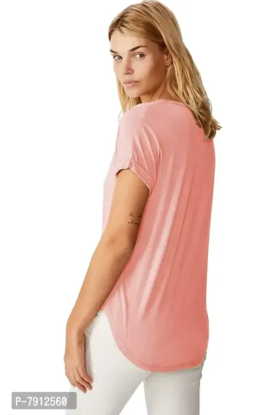 Fabricorn Combo of Plain Color Stylish Up and Down Cotton Tshirt for Women-thumb4