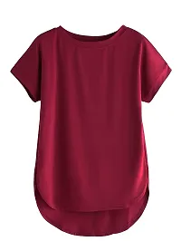 Fabricorn Combo of Plain Color Stylish Up and Down Cotton Tshirt for Women-thumb1